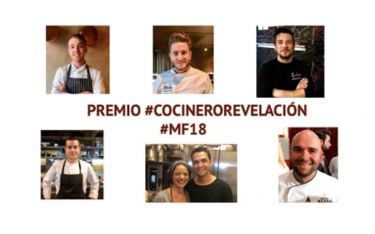 Finalistas del certamen Cocinero Revelación de Madrid Fusión 2018